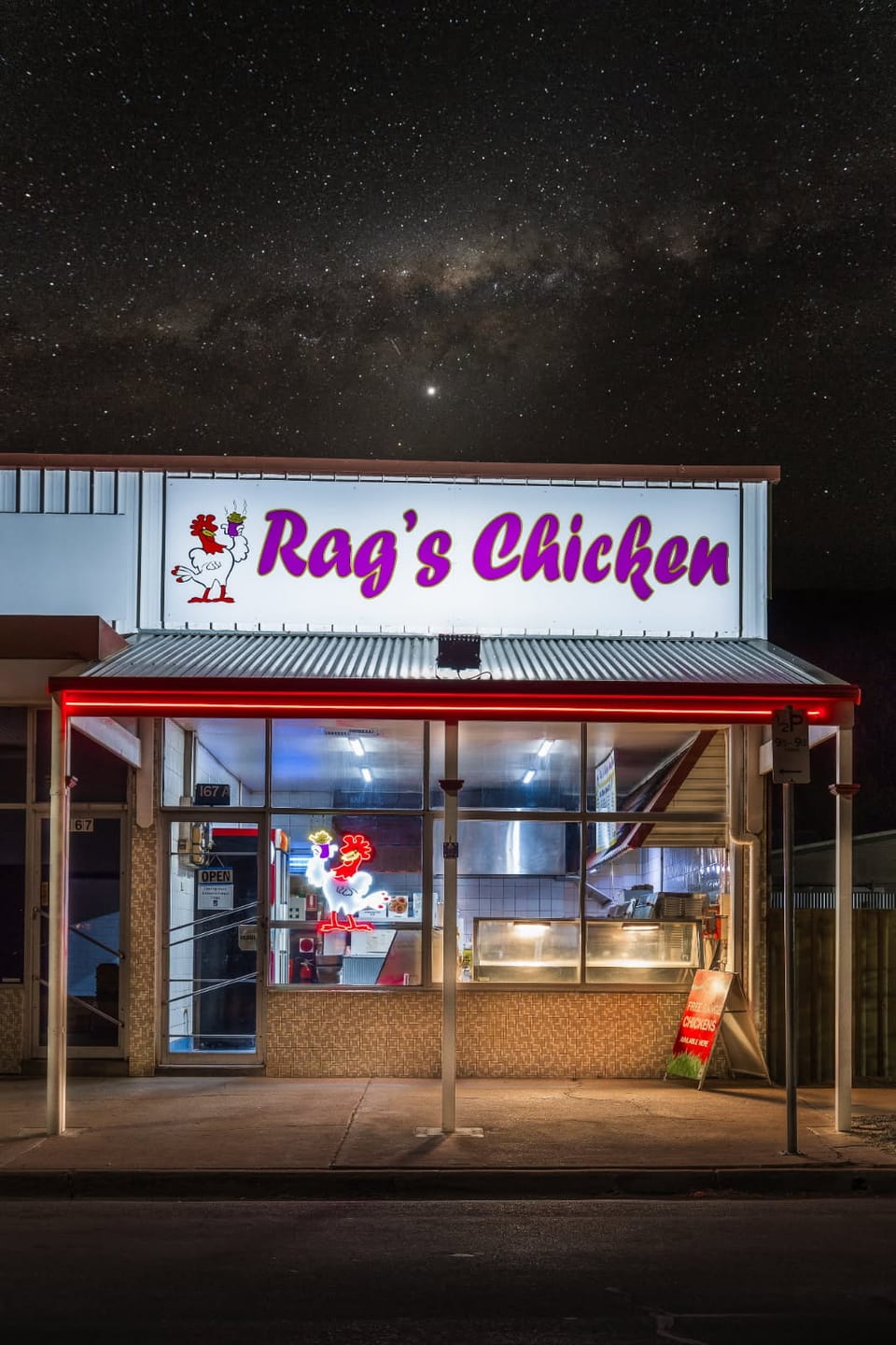 Customer photo review of Chicken logo| LED Neon Sign