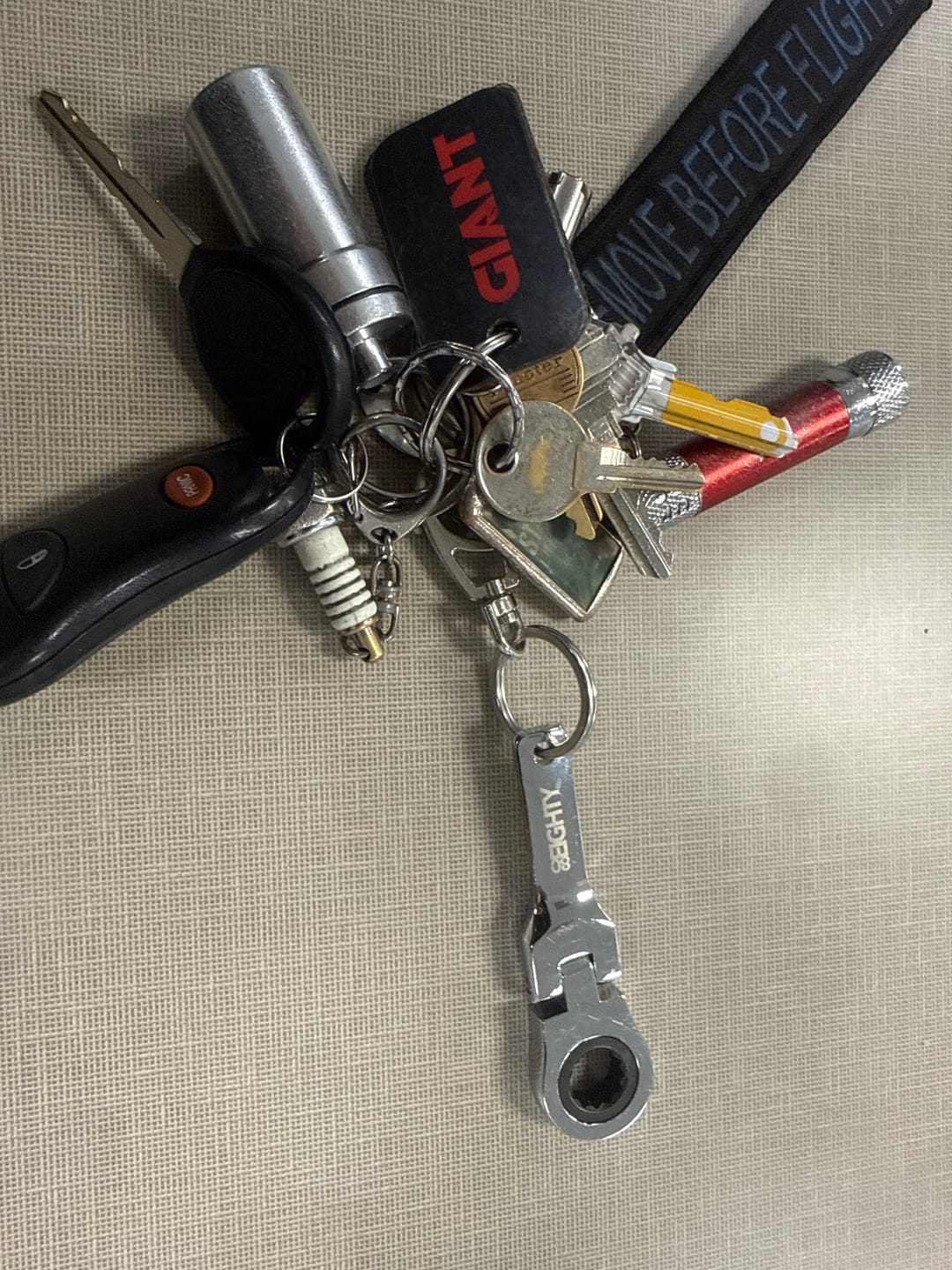 Customer photo review of 80Eighty® 10mm Wrench Keychain