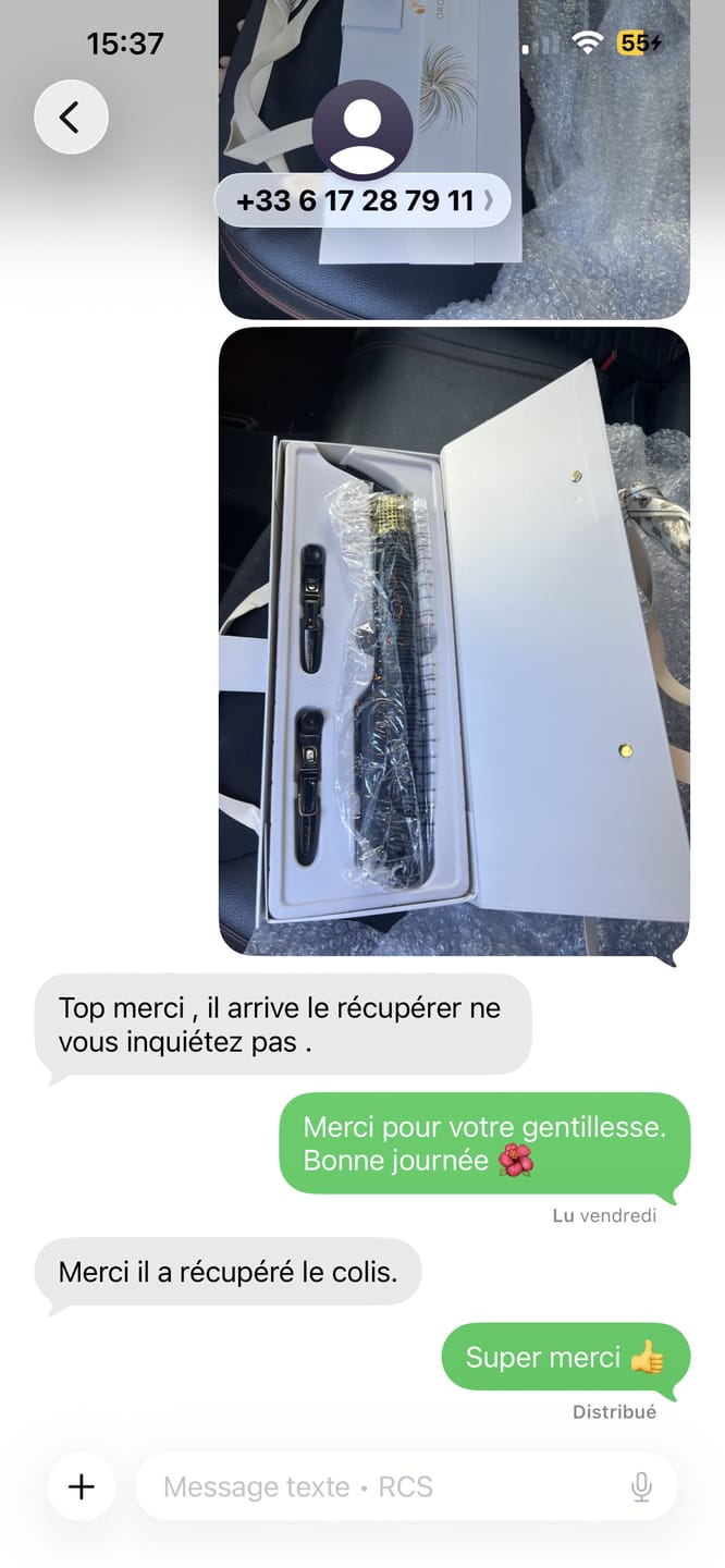 Customer photo review of ORO – Séchez et lissez en un seul geste