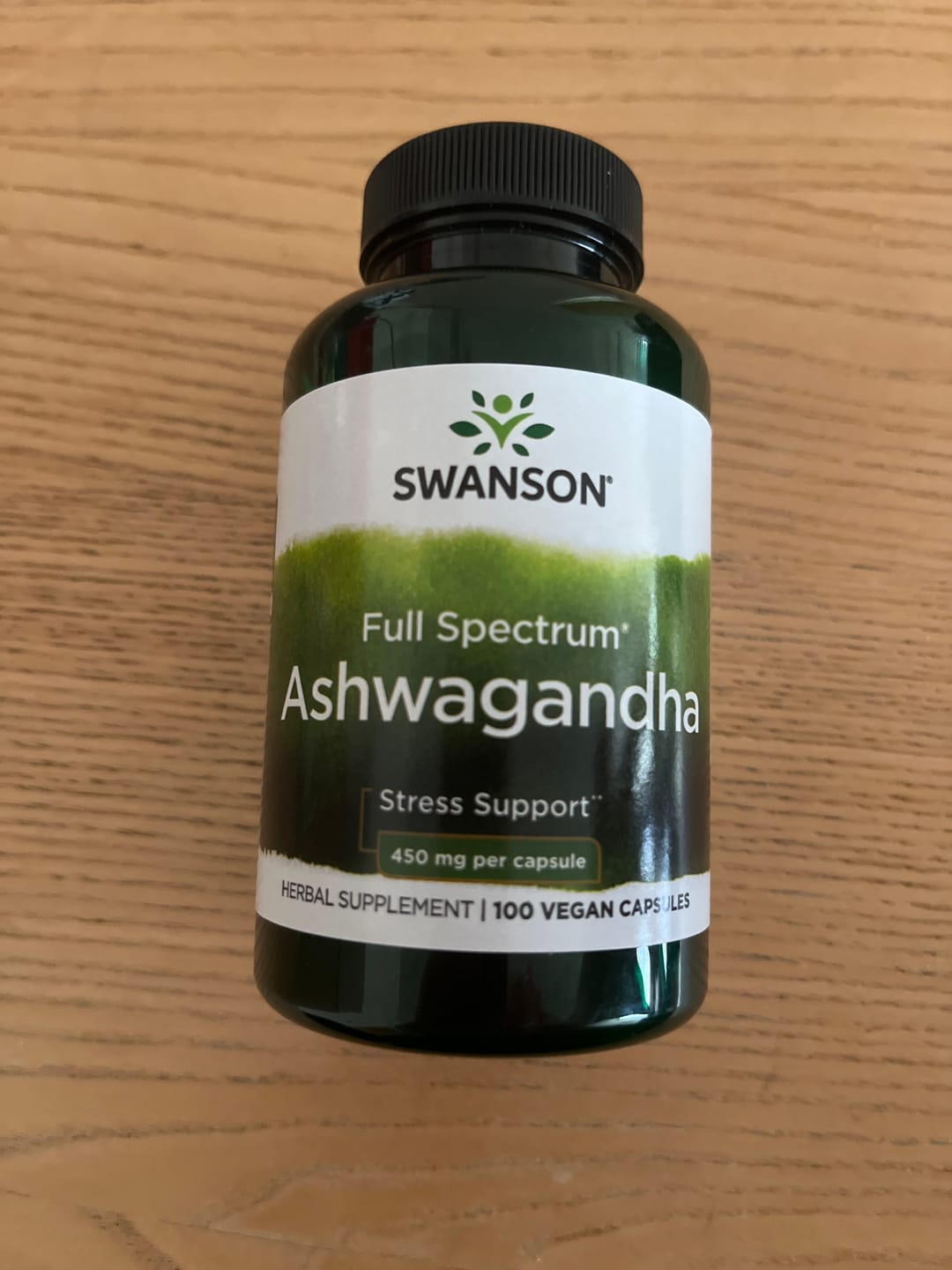 Customer photo review of Ashwagandha Swanson 450 mg 100 Cápsulas