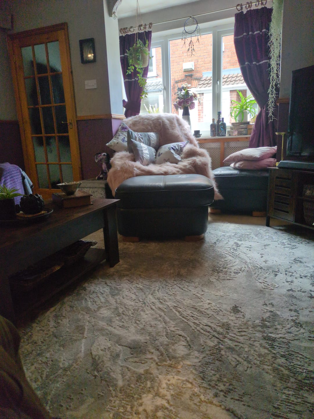 Customer photo review of Ainsley Shaggy Rug - Sage