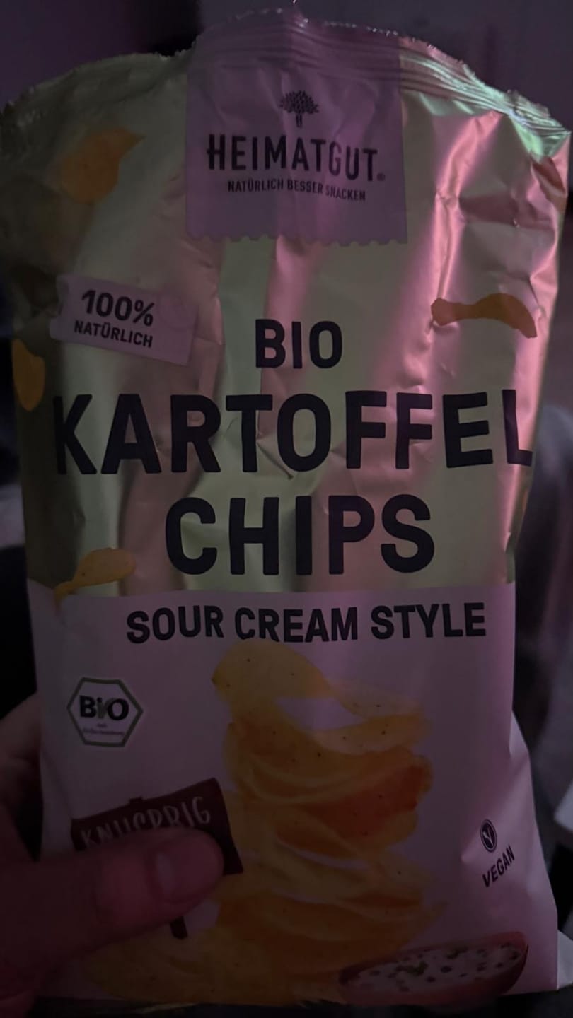Customer photo review of Bio Kartoffelchips Sour Cream Style