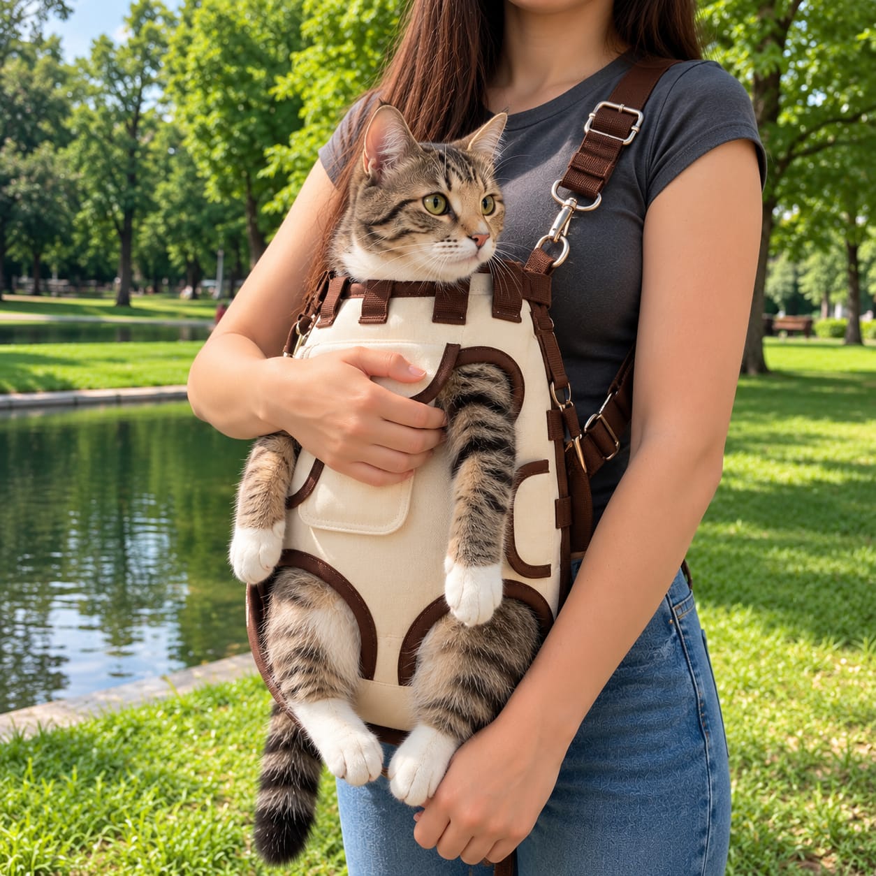 Customer photo review of Pawsy®Multifunctional Backpack with Strap™