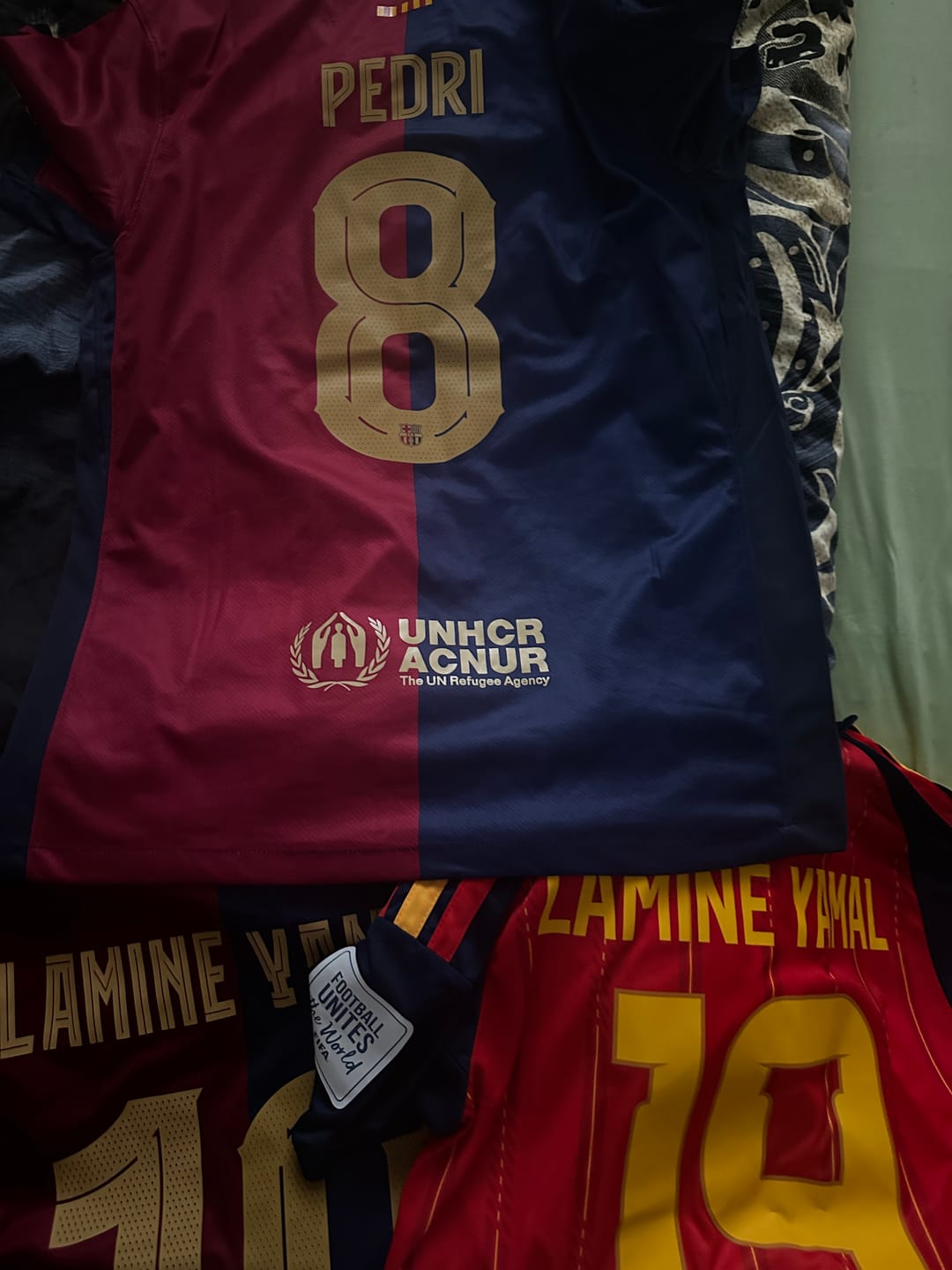 Customer photo review of Pedri Barcelona 2025 Champions League Short Sleeve Jersey Soccer Shirt