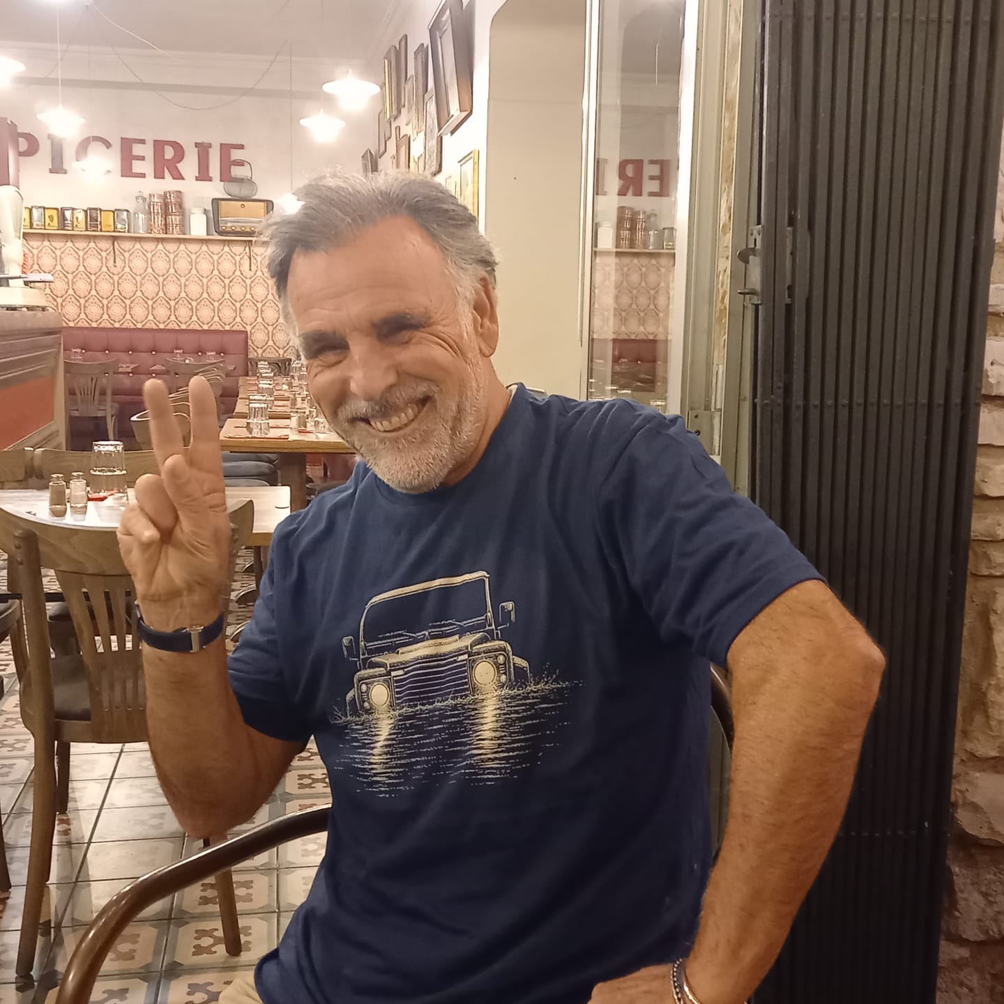 Customer photo review of Landie In Flood T-Shirt