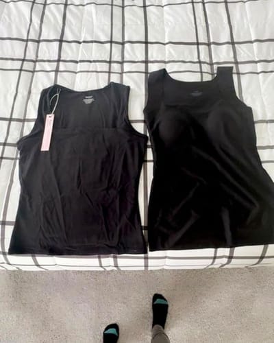 Customer photo review of FreeForm 3-in-1 – The Top That Replaces Your Bra | Supportive Comfort Top with Built-In Bra