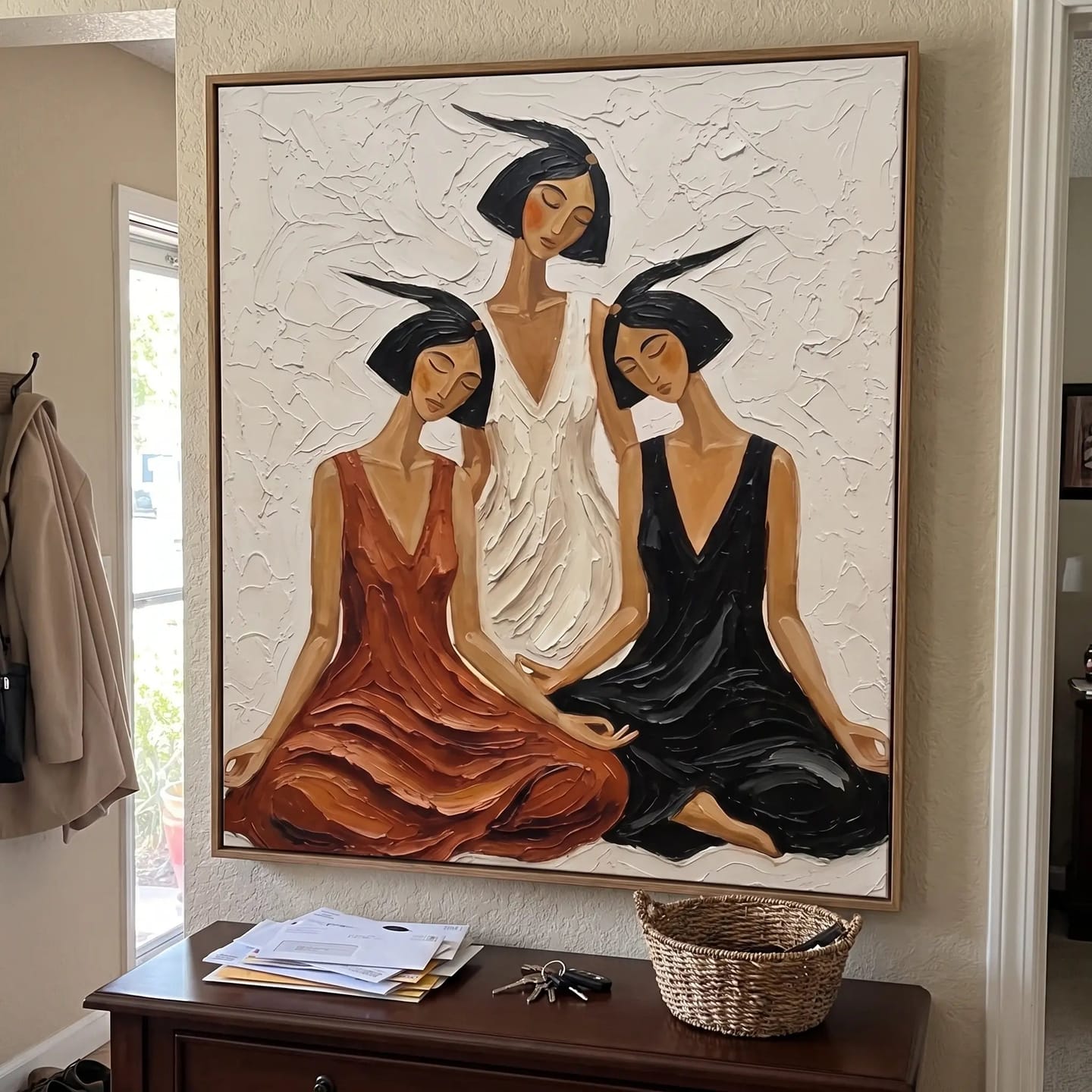 Customer photo review of Portrait Art Three Companions in Quiet Repose #PR413