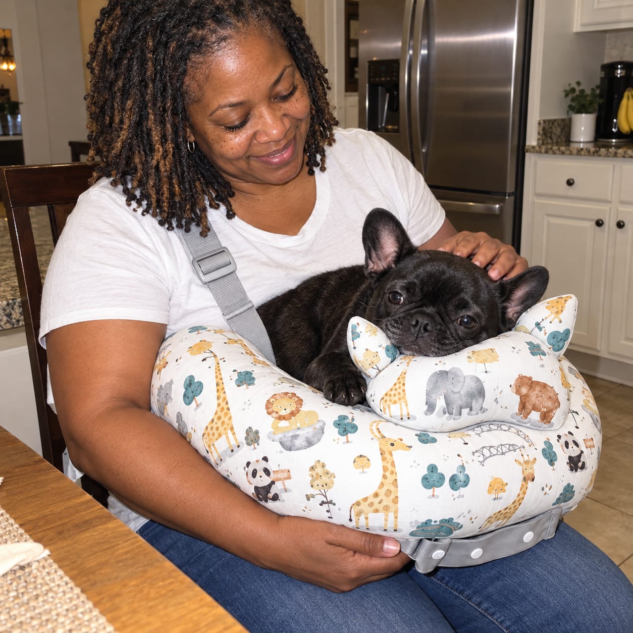 Customer photo review of TravelDog® - Cozy Lap Pillow