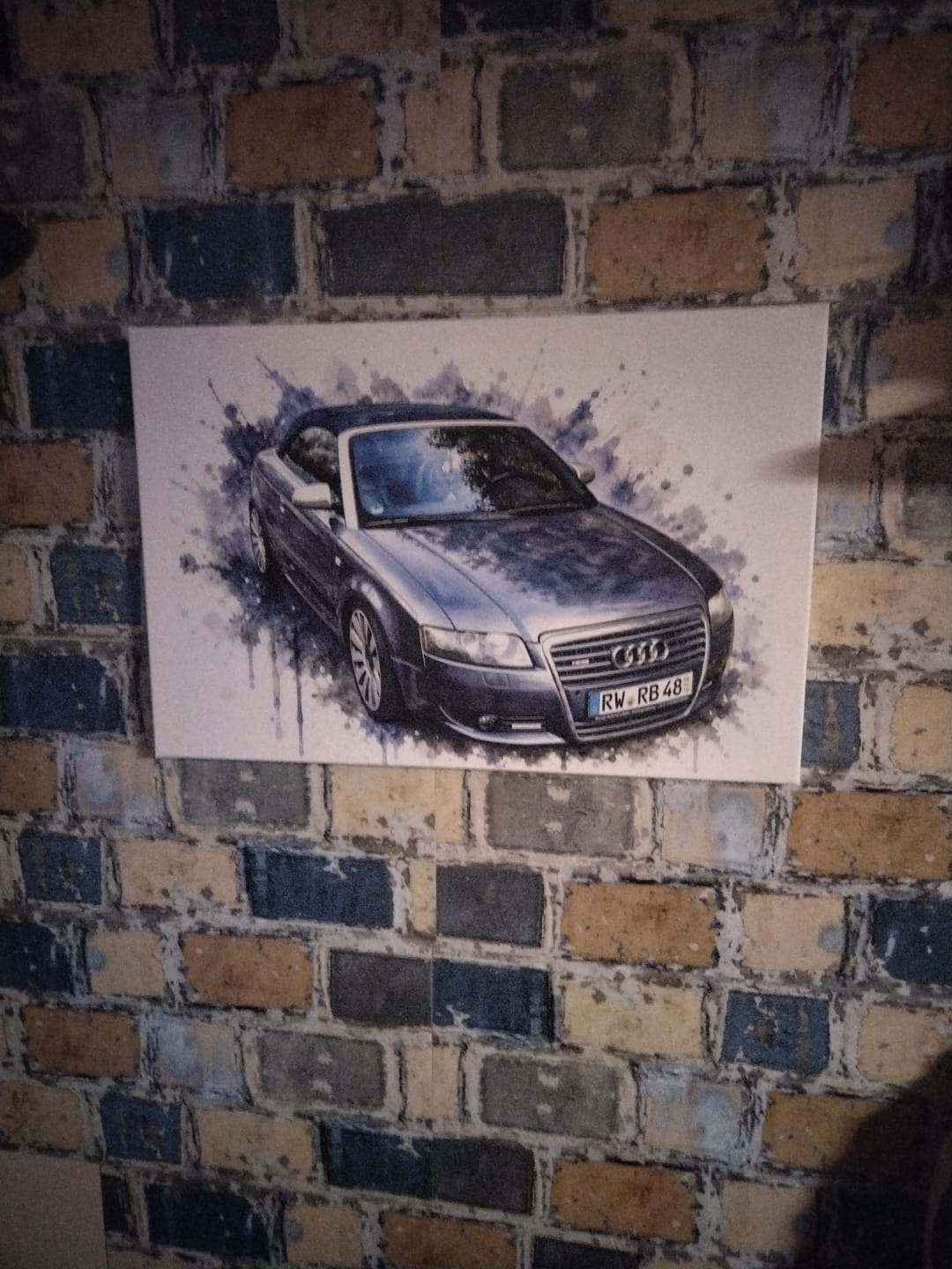 Customer photo review of Dein Fahrzeug als Kunstwerk – mit Live-Vorschau, als Poster oder Leinwand