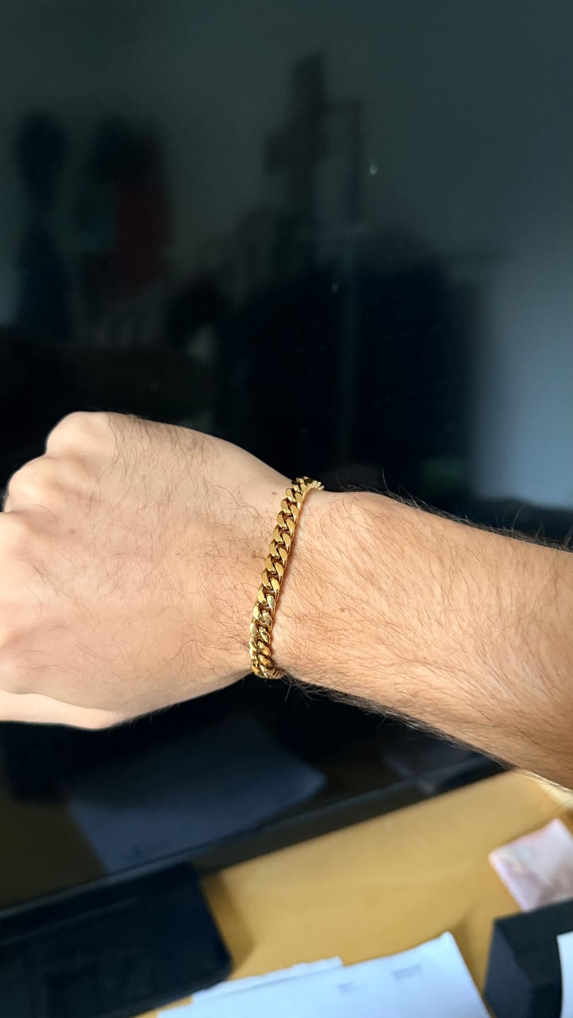 Customer photo review of Cuban Link Armband 6mm