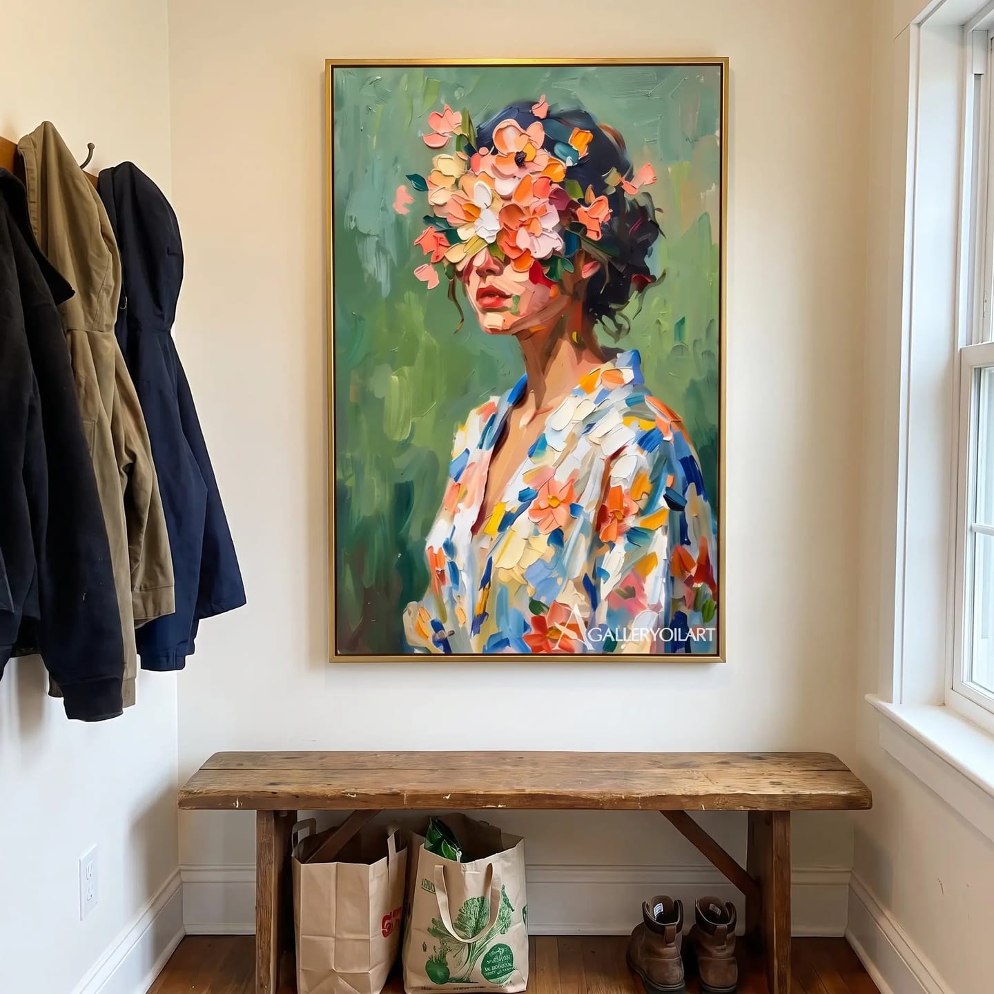 Customer photo review of Portrait Art Floral Figures in Profile #PR416