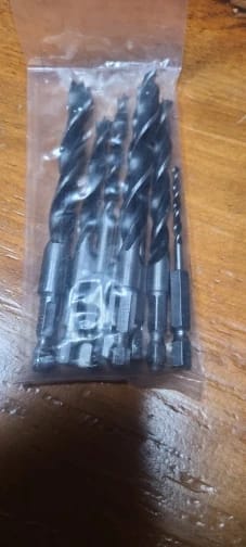 Customer photo review of Brad Point Drill Bit Set, 3–10mm, 8-Piece