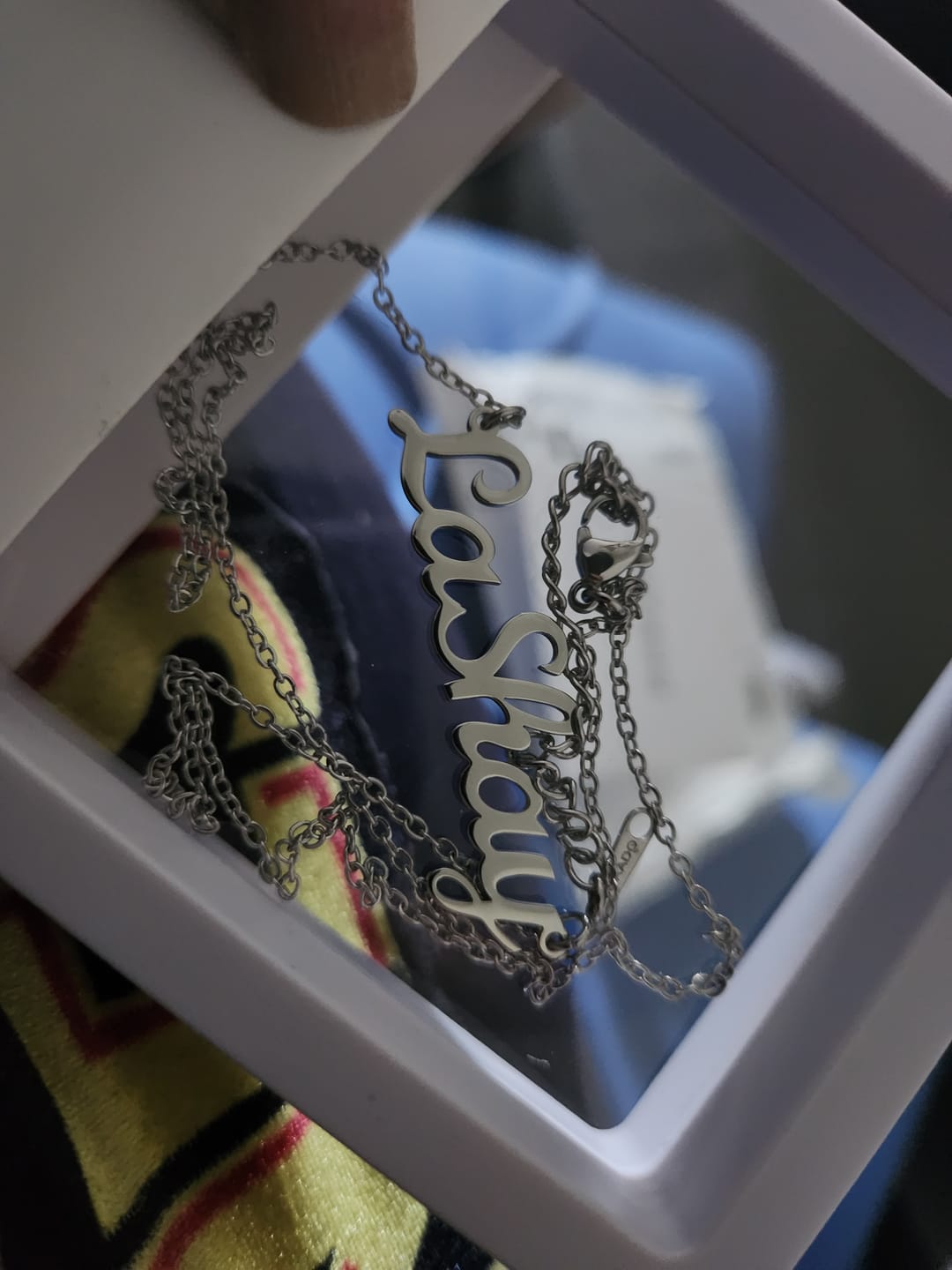 Customer photo review of Custom Name Necklace