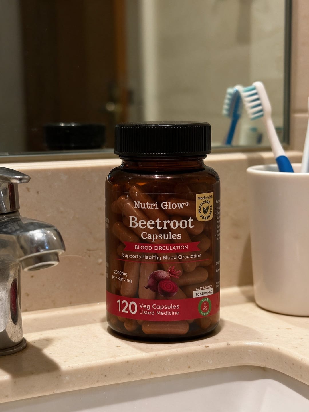Customer photo review of Nutri Glow Beetroot 120 Capsules TGA Listed