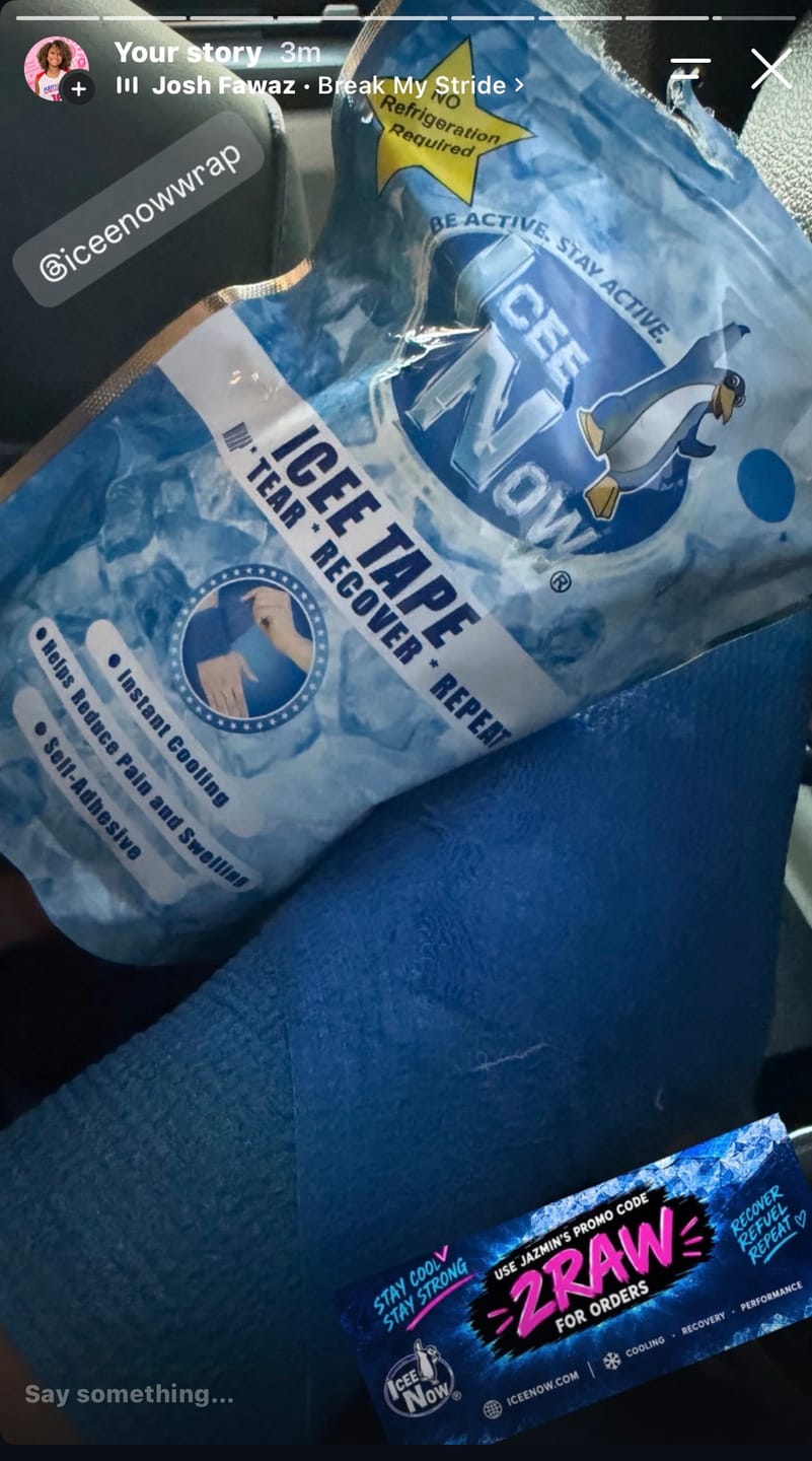 Customer photo review of ICEE TAPE – NO ICE PACK NEEDED 🧊