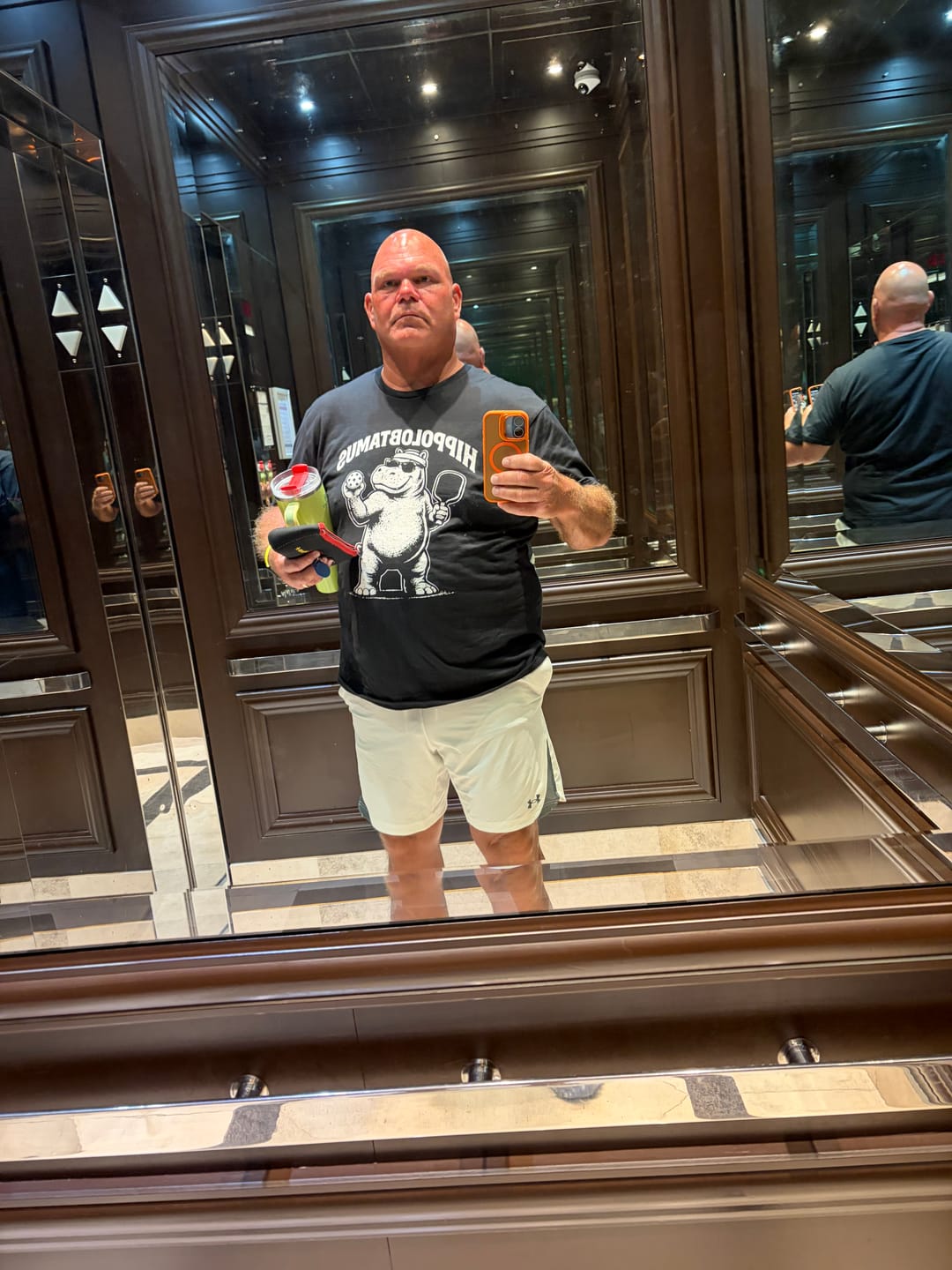 Customer photo review of Hippolobtamus Pickleball T-Shirt