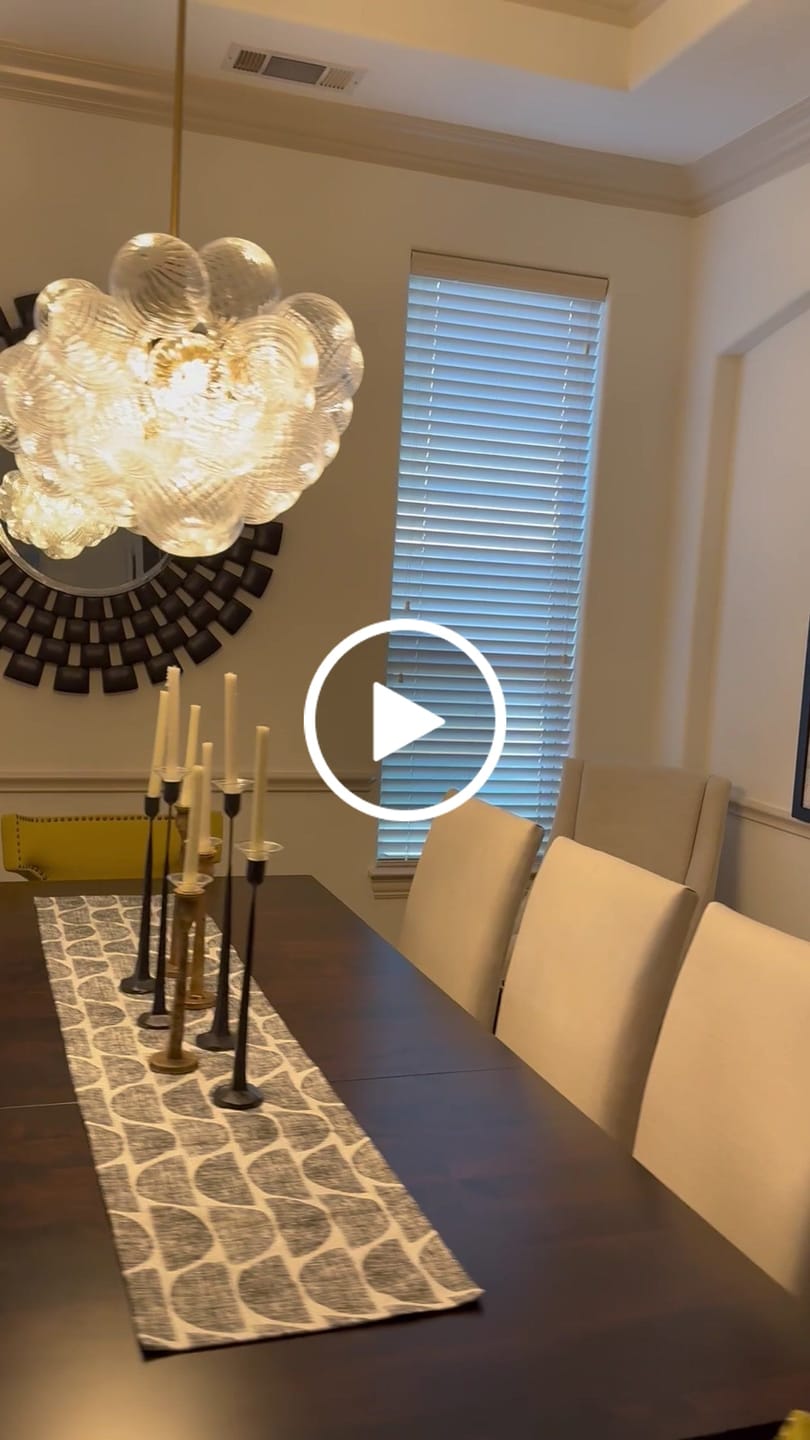 Customer video review of 6-Light Glam Ribbed Glass Globe Bubble Dining Chandelier