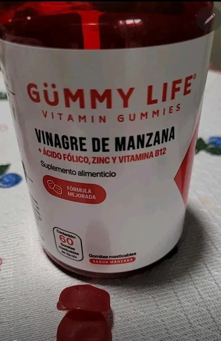 Customer photo review of GOMITAS DE VINAGRE DE MANZANA