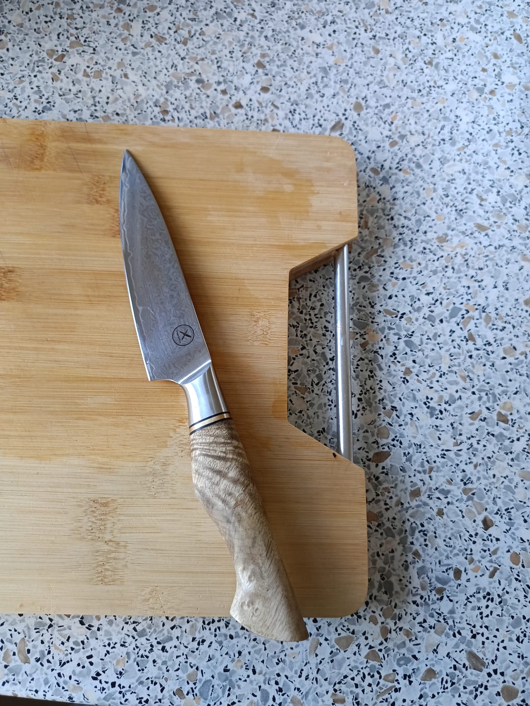 Customer photo review of Damast Universalmesser Bergahorn