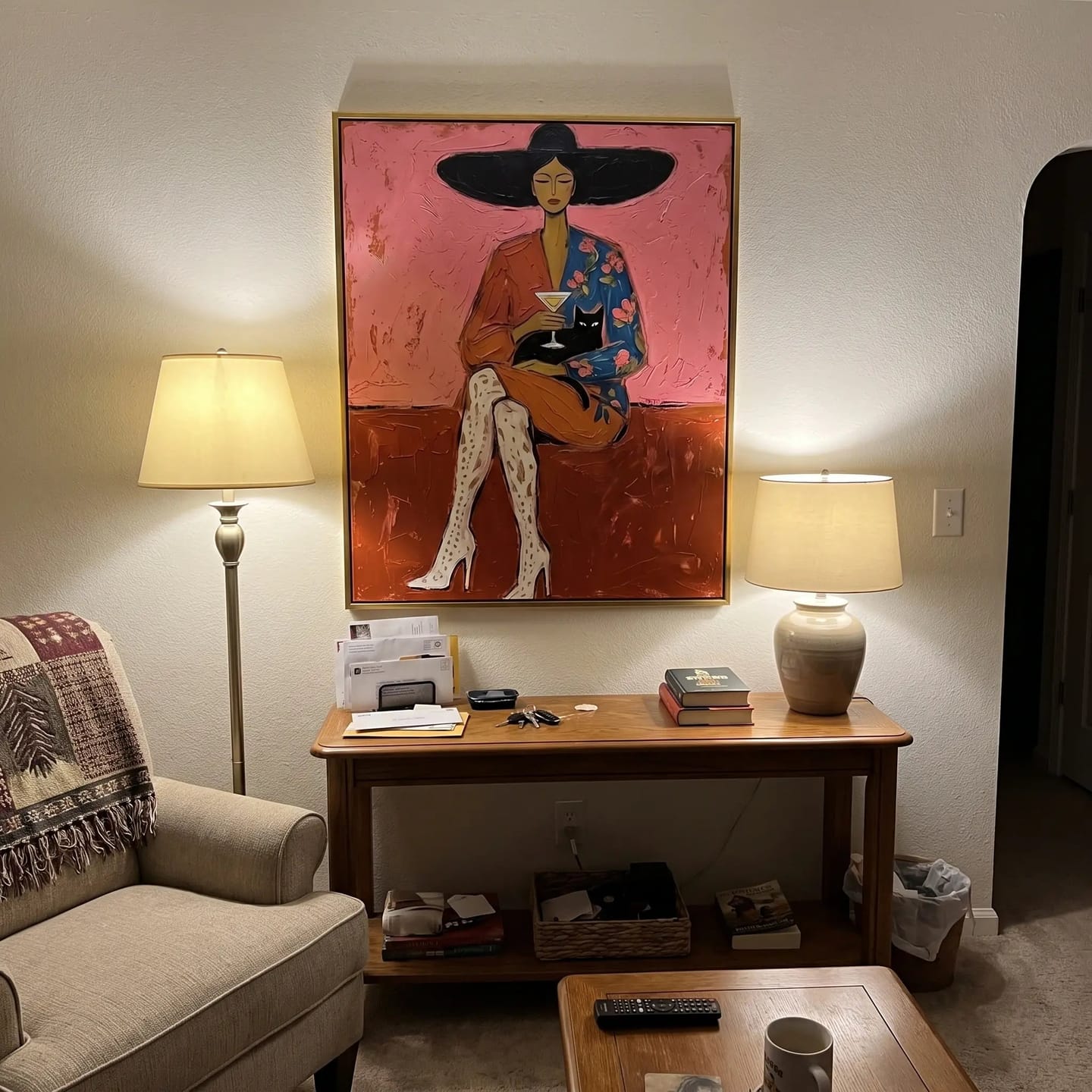 Customer photo review of Pop Art Cocktail Cat Companion #PO054