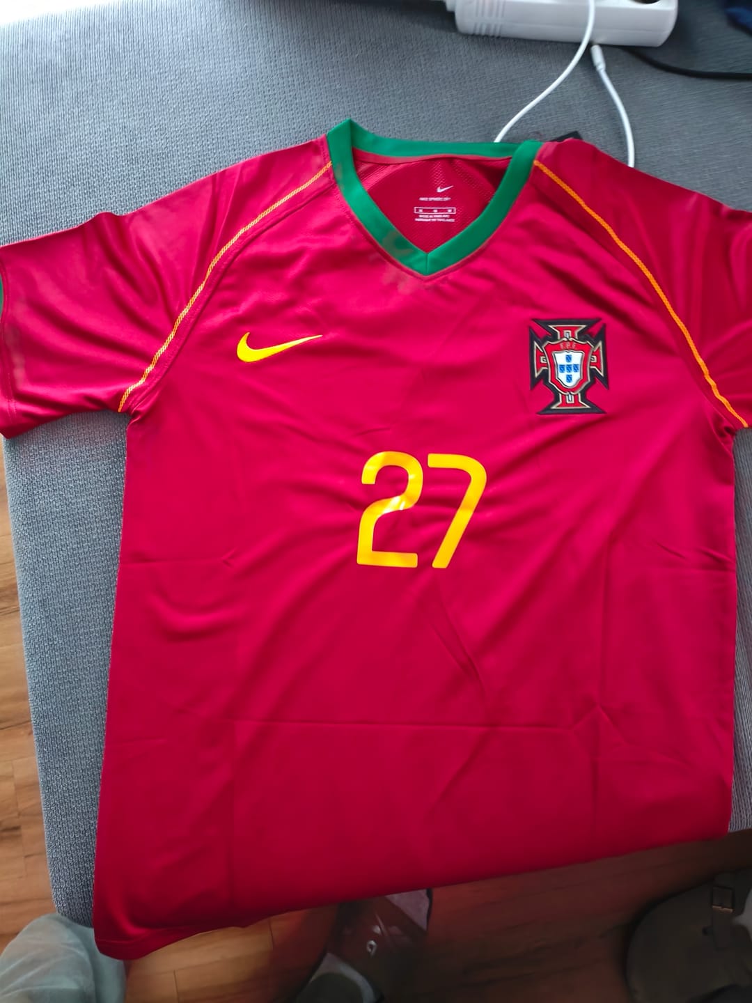 Customer photo review of Ricardo Quaresma 27 – Portugal 2006 World Cup Retro Kit Jersey – | Trikot | Maillot Soccer Shirt