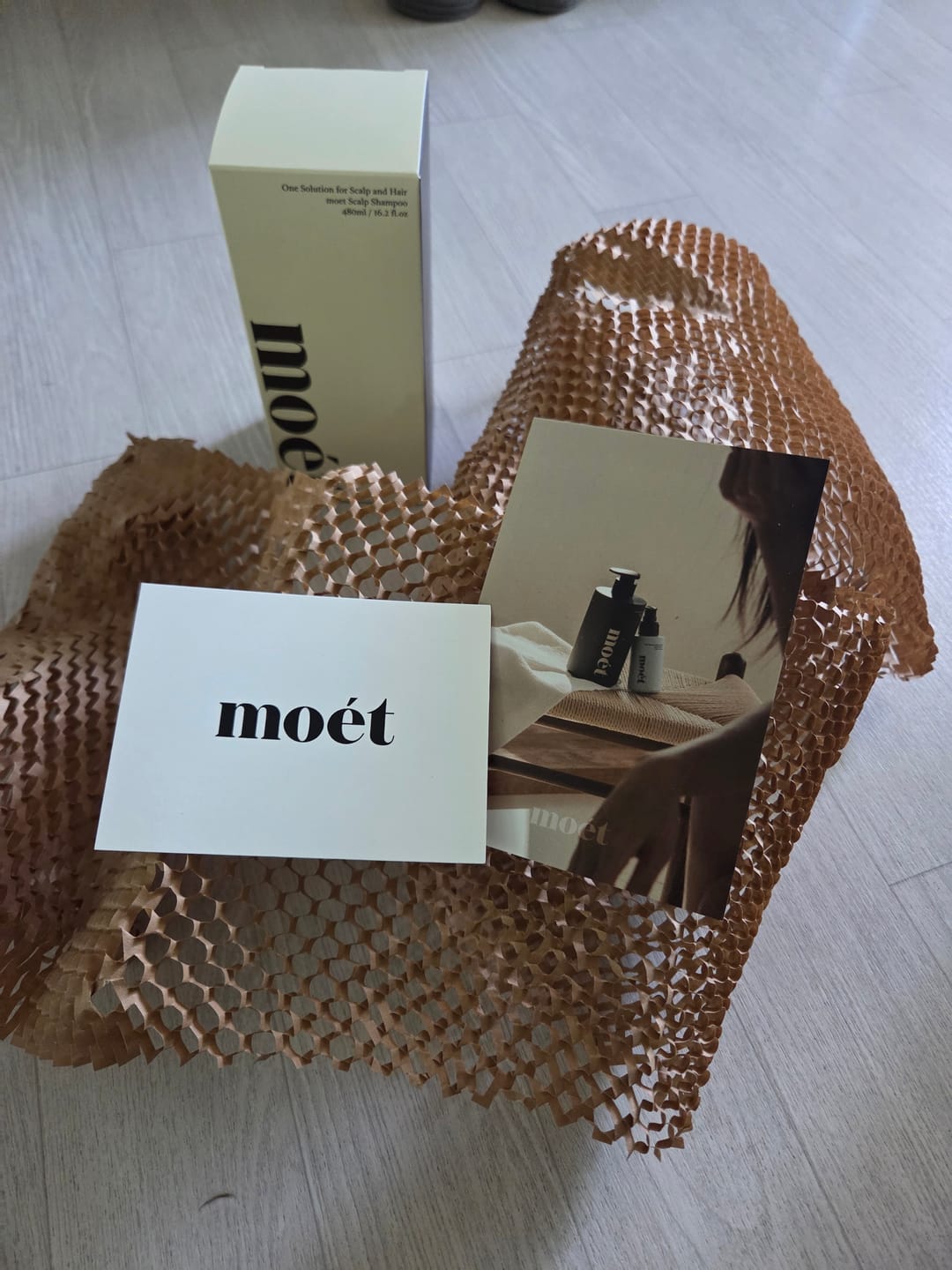 Customer photo review of moét Scalp Shampoo — Sulfate-Free Scalp Care 480ml