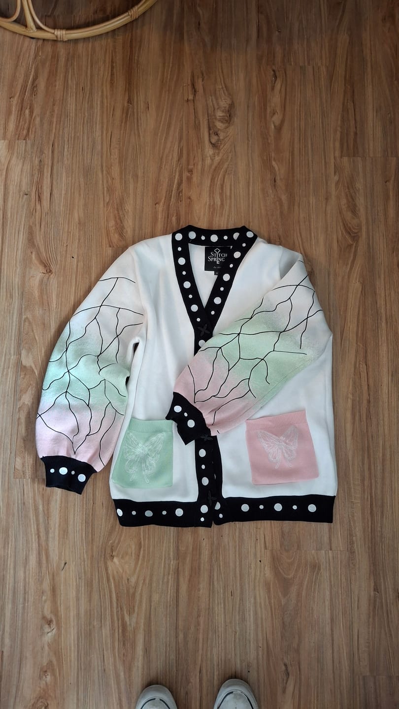 Customer photo review of Dancing Butterfly Cardigan Preorder