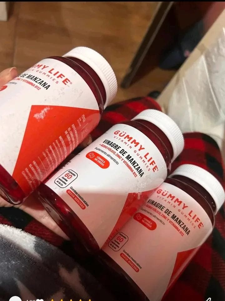 Customer photo review of GOMITAS DE VINAGRE DE MANZANA