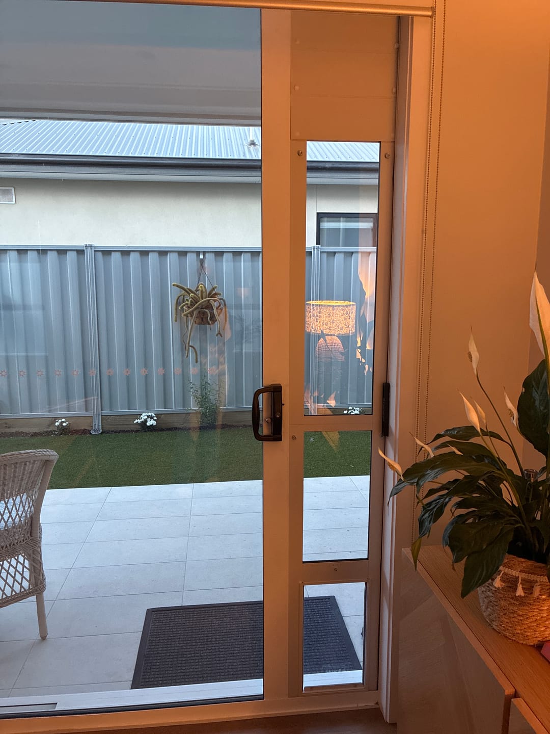 Customer photo review of Patio Pet Door Insert