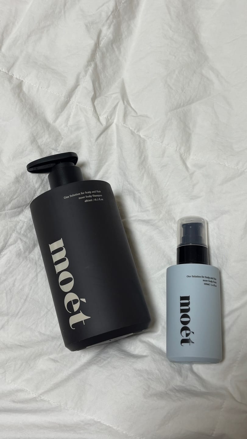 Customer photo review of moét Scalp Shampoo — Sulfate-Free Scalp Care 480ml