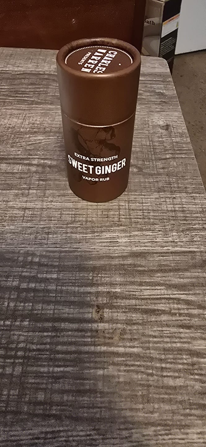 Customer photo review of Extra Strength Sweet Ginger Vapor Rub Stick