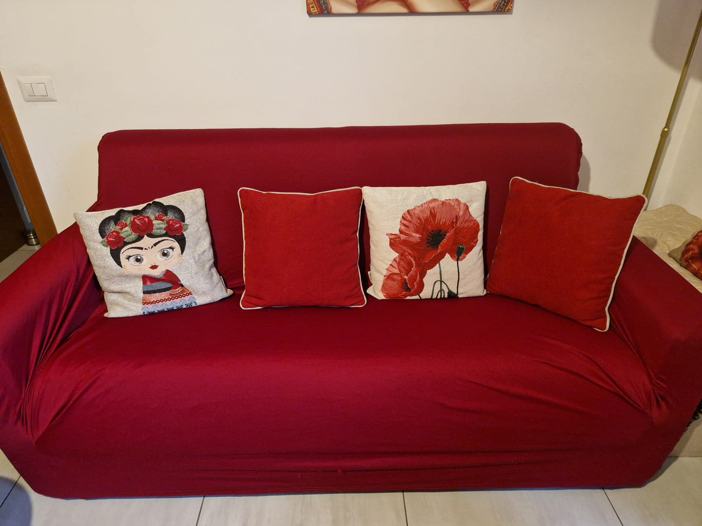 Customer photo review of Copridivano 3 Posti Elasticizzato Universale con Braccioli vari colori estendibile fino a 240 cm