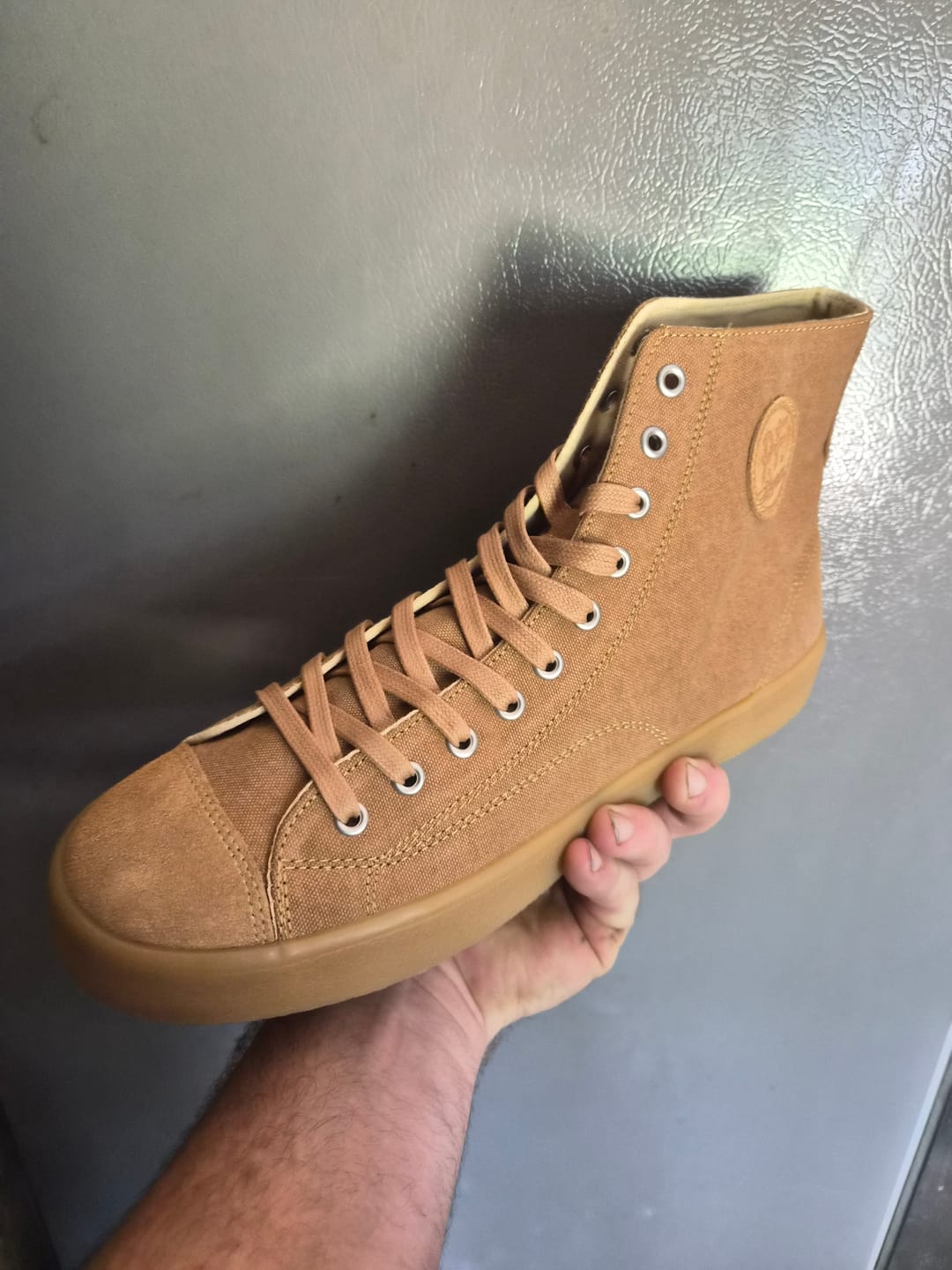 Customer photo review of All-American Crepe High-Top Tobacco