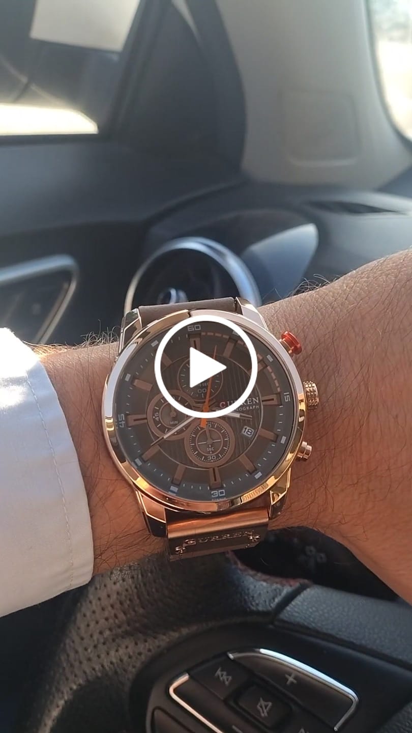 Customer video review of Curren Istanbul® orologio uomo pelle