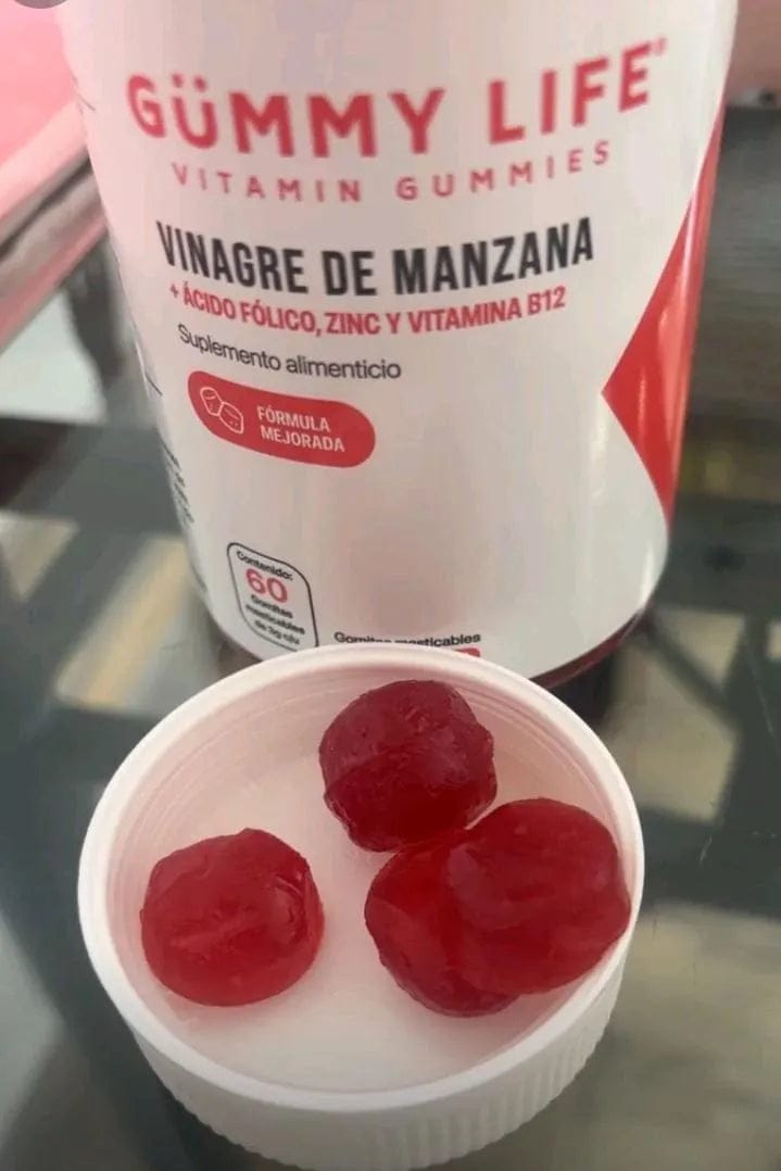 Customer photo review of GOMITAS DE VINAGRE DE MANZANA