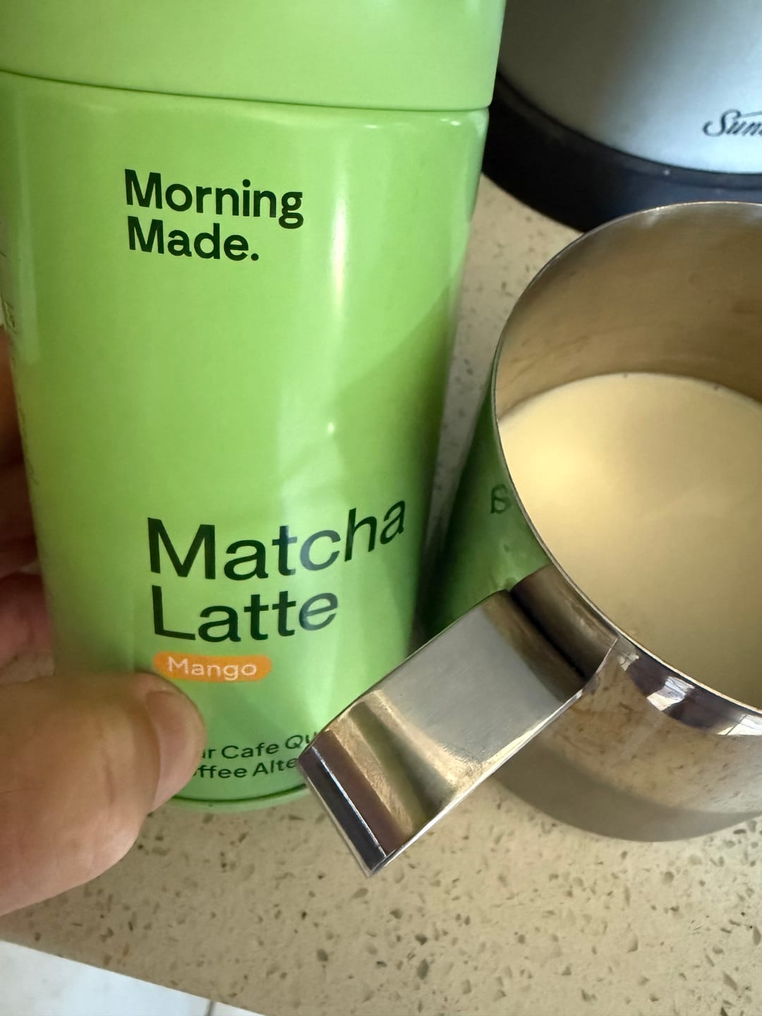 Customer photo review of Mango Matcha Latte