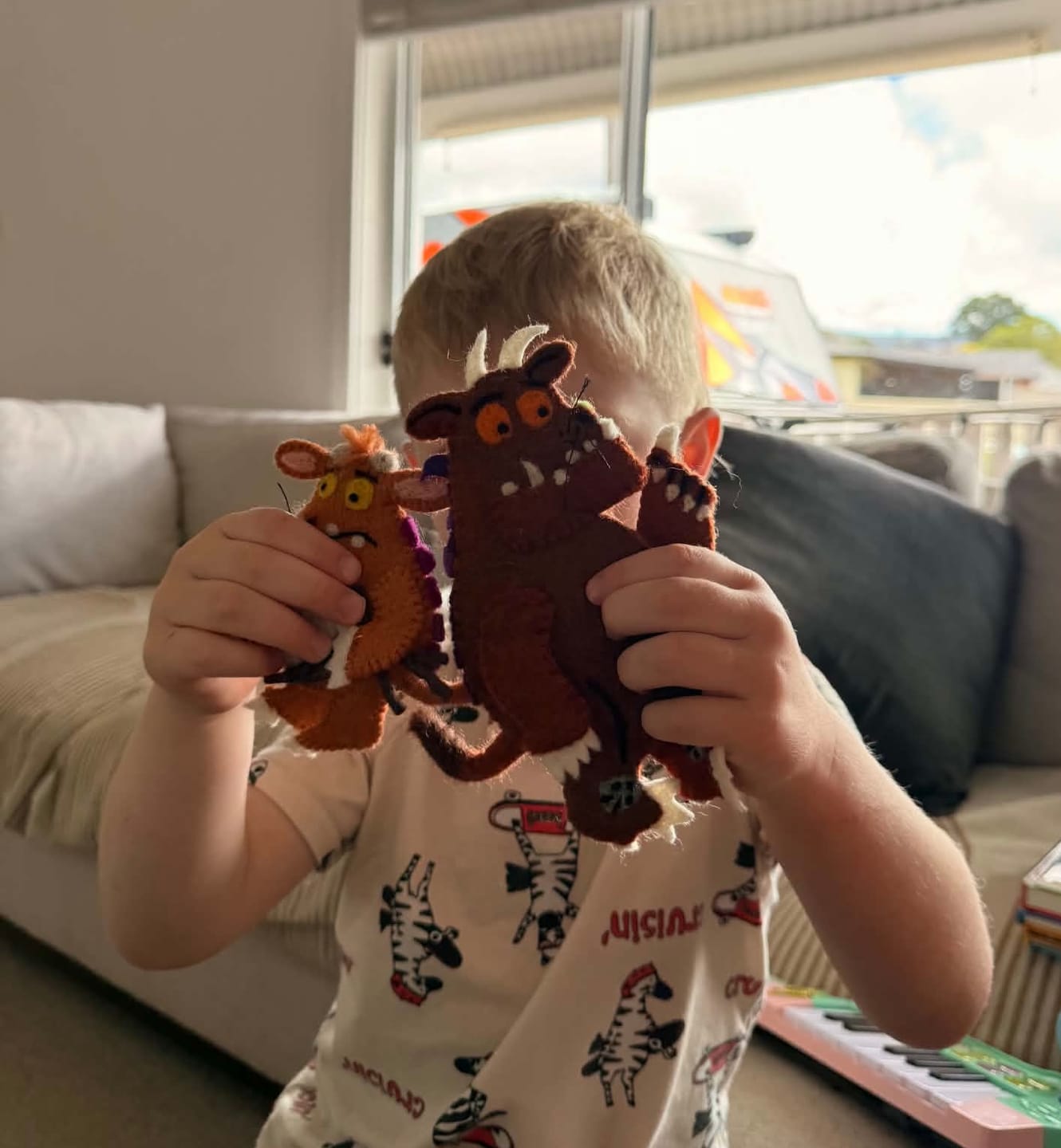 Customer photo review of The Gruffalo's Child® Finger Puppets Set