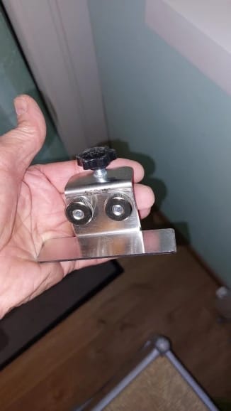 Customer photo review of Cabinet Door Mounting Jig, Stainless Steel