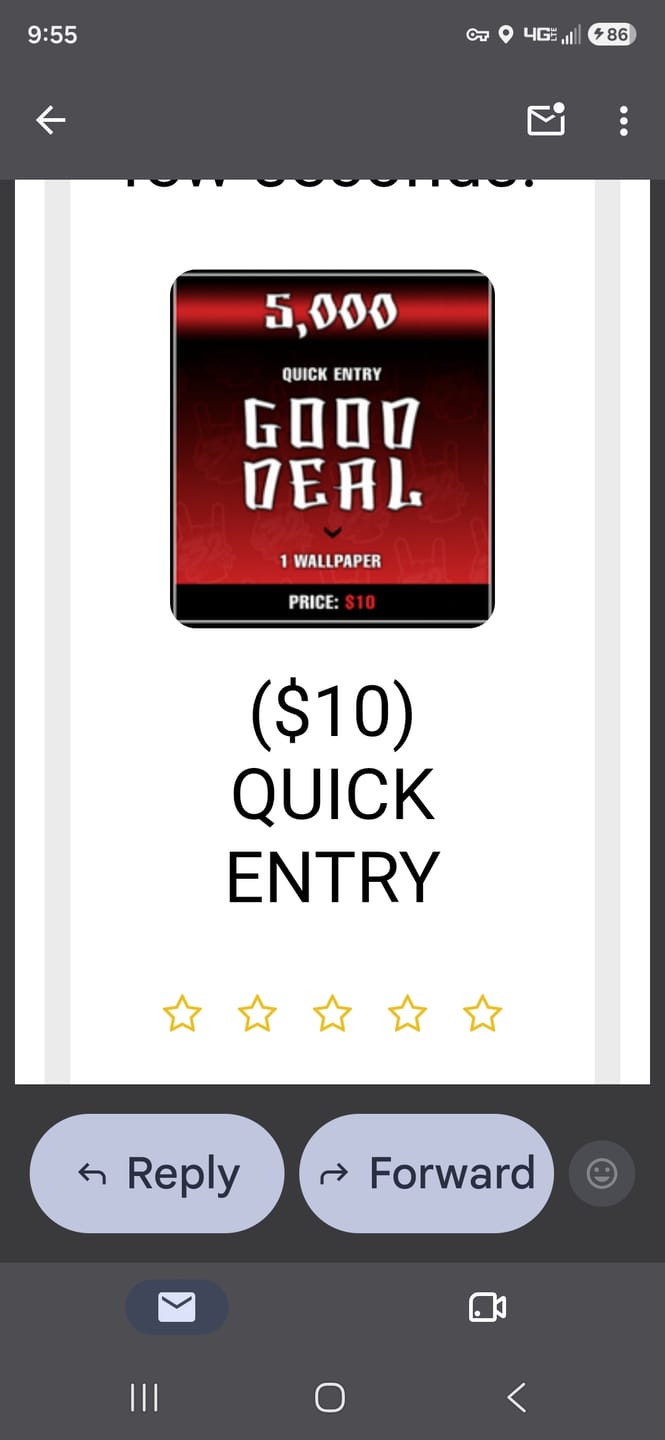 Customer photo review of ($10) QUICK ENTRY