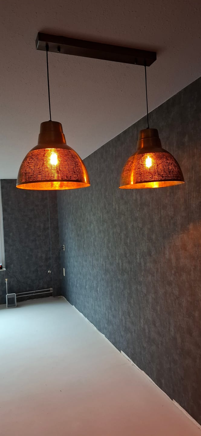 Customer photo review of Hanglamp Pax - 2-lichts - Brons - Metaal