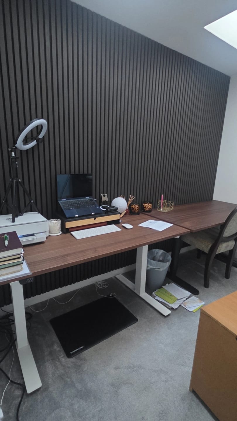 Customer photo review of Charcoal Acoustic Wall Panel