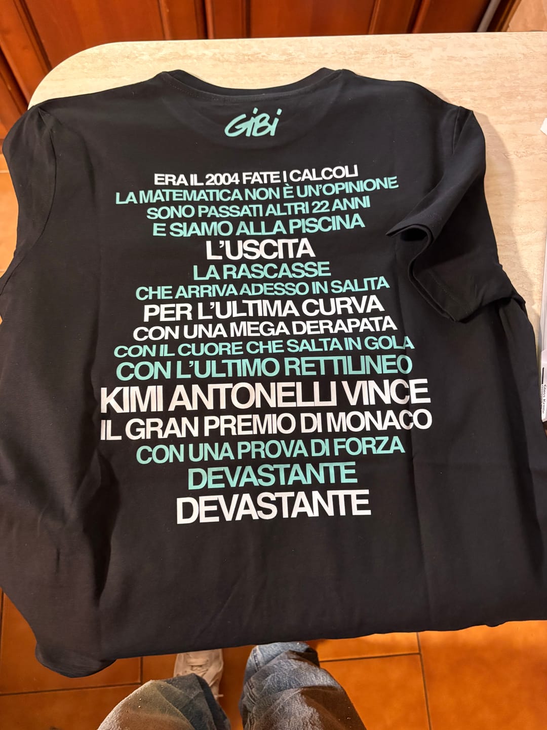 Customer photo review of T-Shirt KIMI FIVE