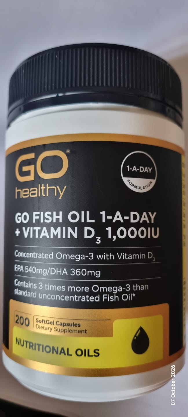 Customer photo review of GO Healthy Fish Oil 1-A-Day + Vitamin D3 1000IU