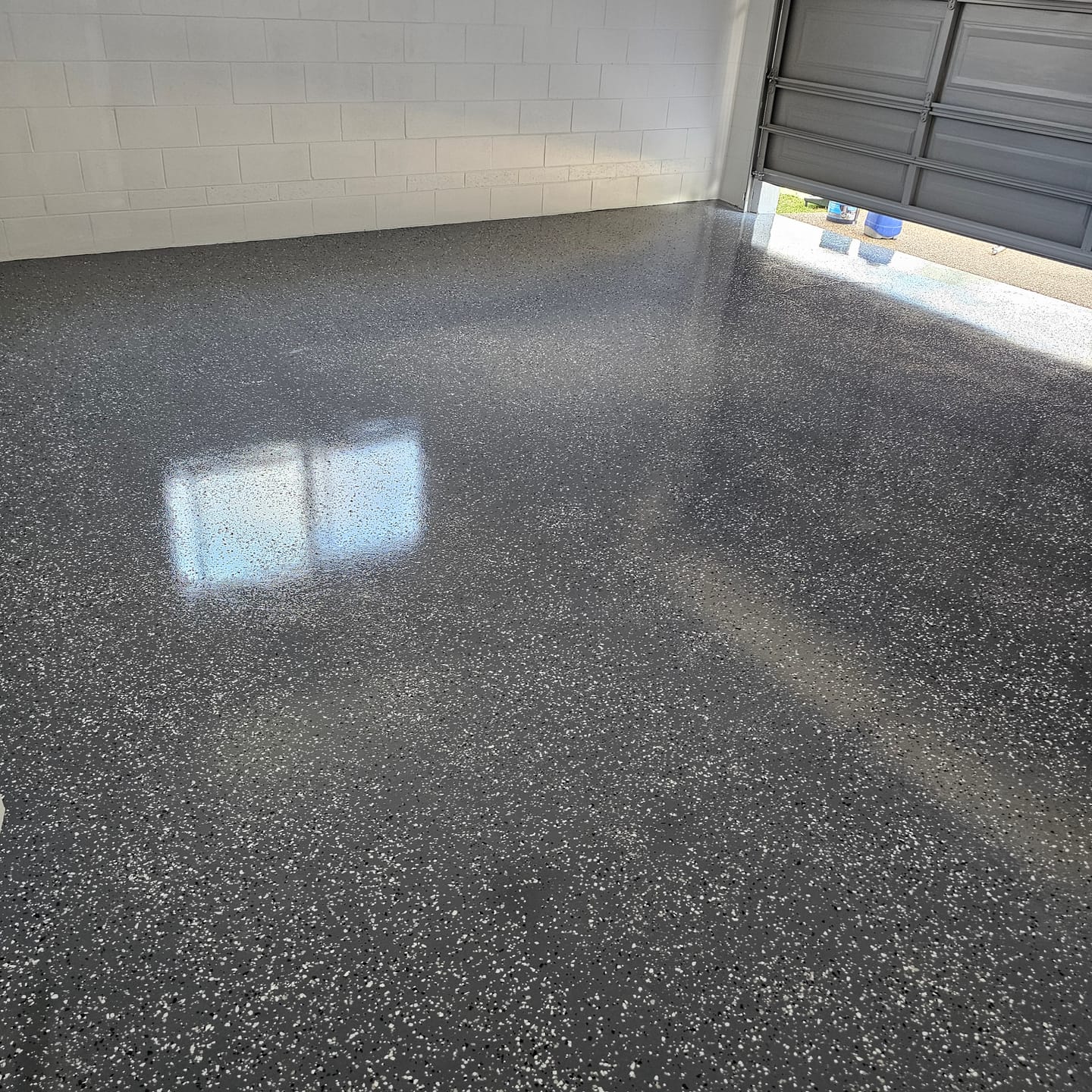 Customer photo review of Epoxy Flake Floor Kit