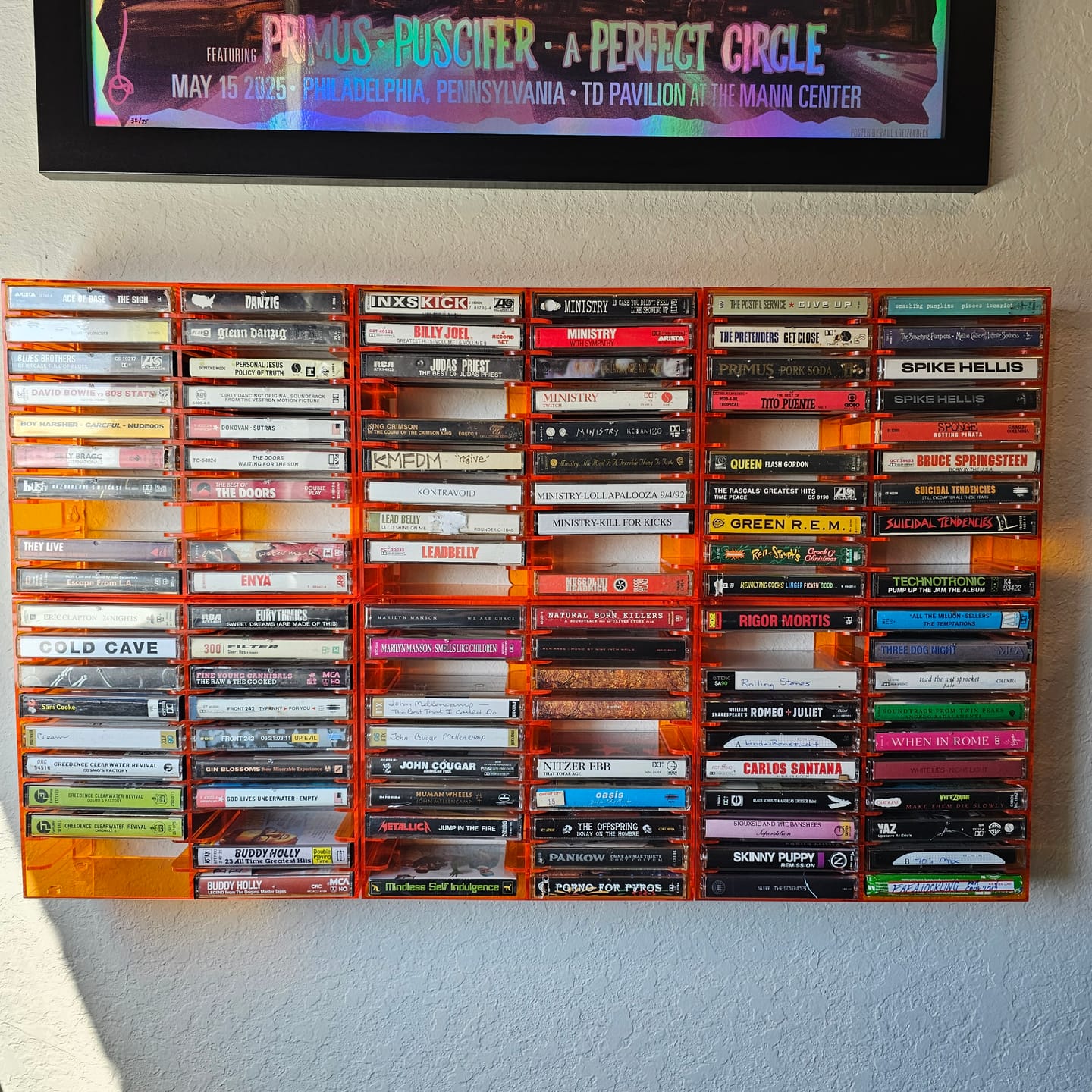 Customer photo review of Acrylic Cassette Tape Storage Rack for 20 Cassettes