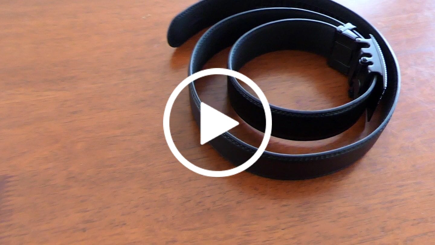 Customer video review of Dark Matter Leather Belt