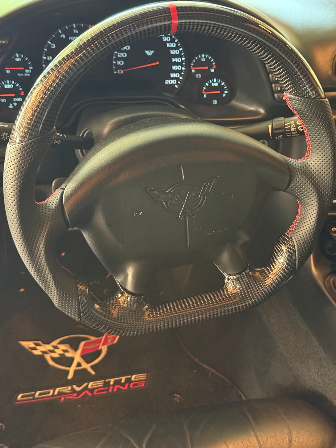 Customer photo review of Genuine Carbon Fiber Steering Wheel For C5 Corvette 1997-2004