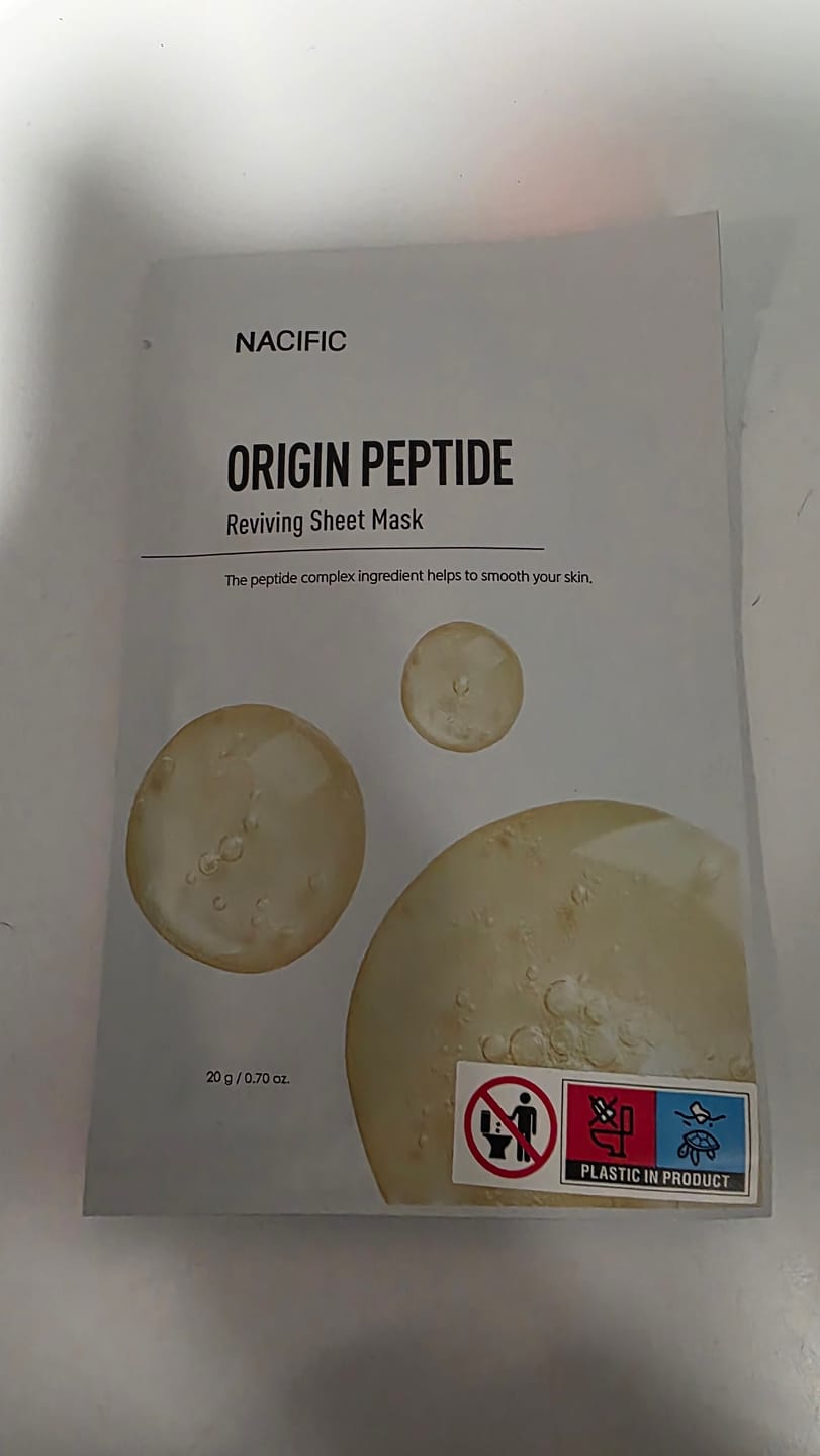 Customer photo review of NACIFIC Origin Peptide Reviving Sheet Mask (1stk)