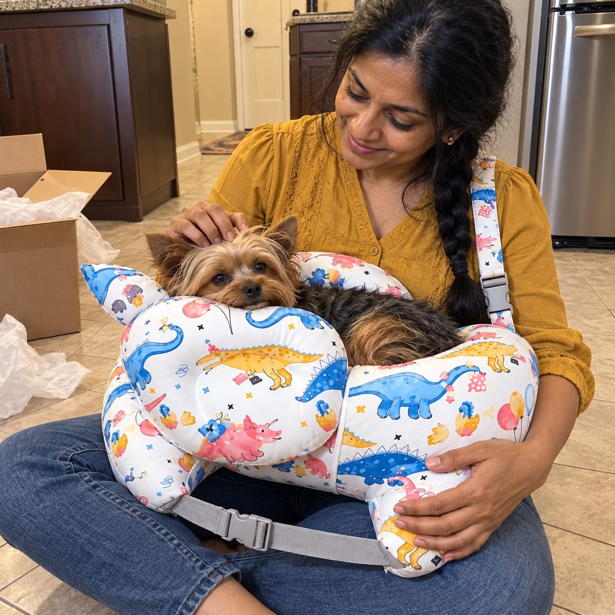 Customer photo review of TravelDog® - Cozy Lap Pillow