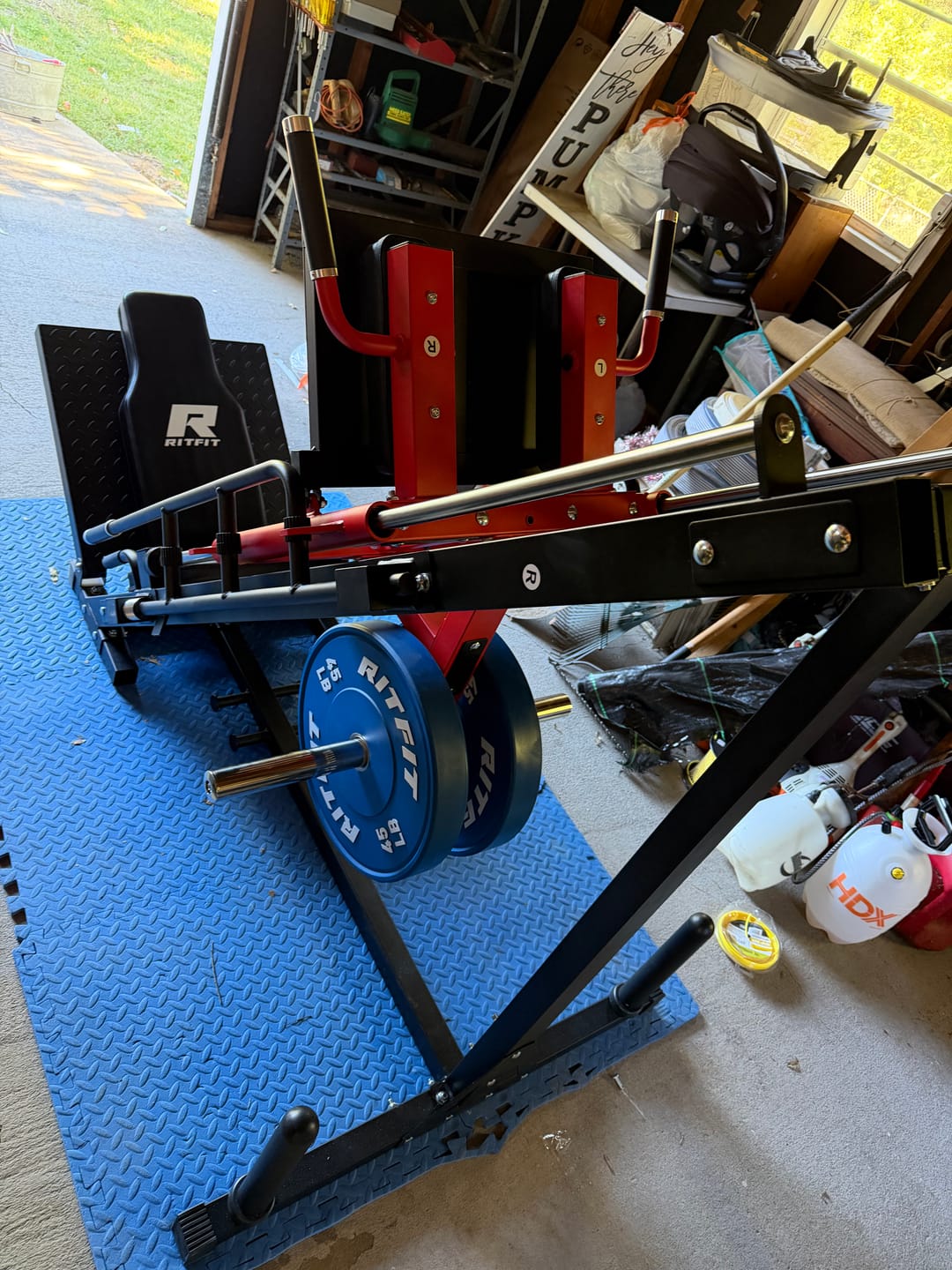 Customer photo review of RitFit BLP01 45 Degree 3-In-1 Leg Press Hack Squat and Calf Raise Machine